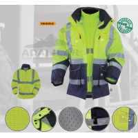 Yüksek görünürlüklü trafikci parka