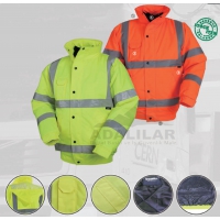 Yüksek görünürlüklü Bomber ceket